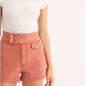 Free People Coral Shorts